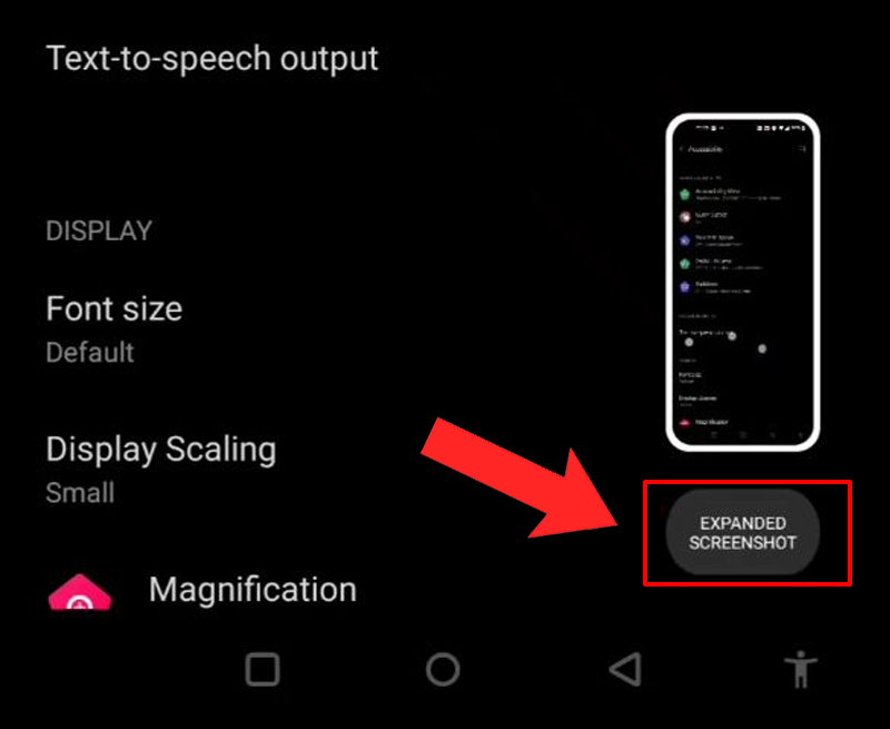 Chọn v&agrave;o Expanded Screenshot